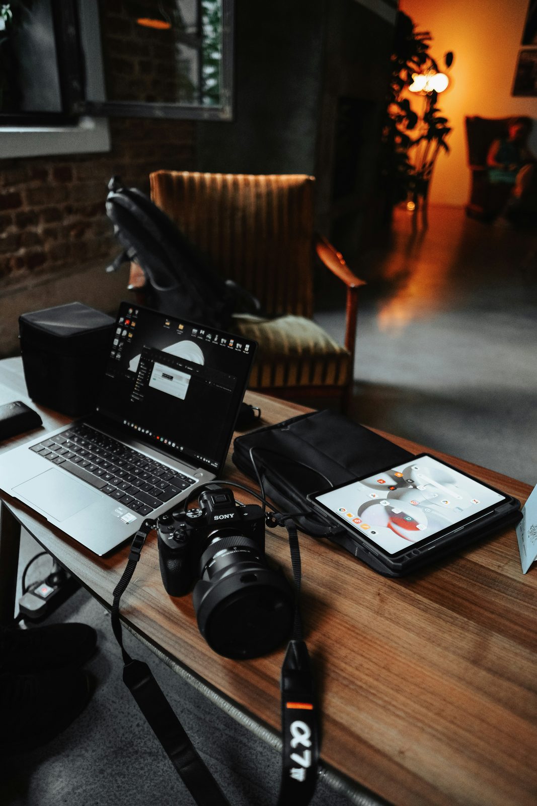 Streaming setup at the Bloom Models studio